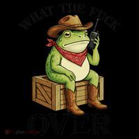 WTF Over Frog Funny Sarcastic Meme Walkie Talkie Coffee Mug thumb 5