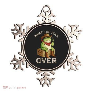 WTF Over Frog Funny Sarcastic Meme Walkie Talkie Ornament