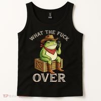 WTF Over Frog Funny Sarcastic Meme Walkie Talkie Tank Top thumb 2