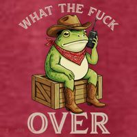 WTF Over Frog Funny Sarcastic Meme Walkie Talkie Women's T-Shirt thumb 6