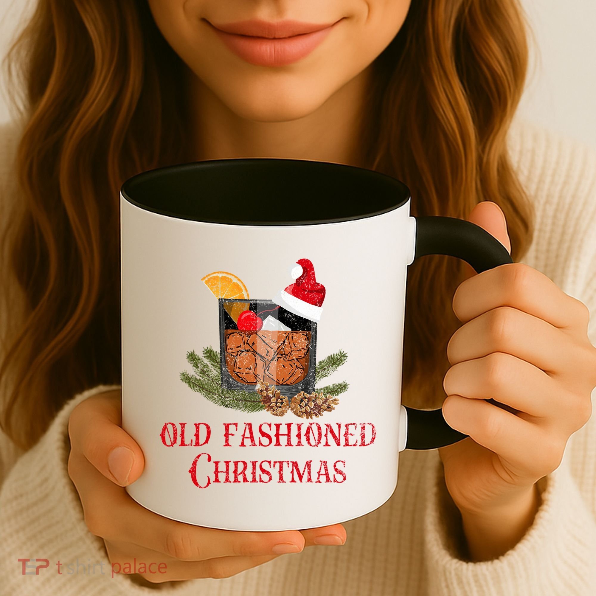 Whiskey Old Fashioned Christmas Funny Bourbon Cocktail Meaningful Gift Coffee Mug
