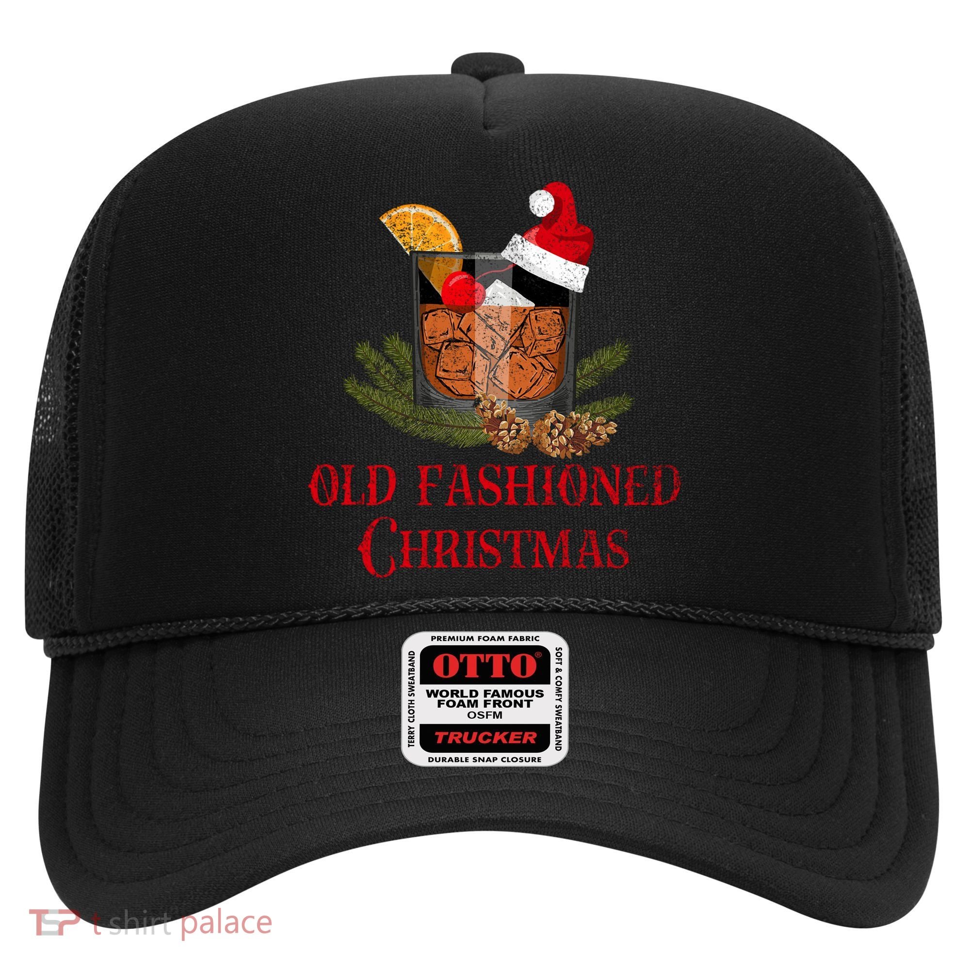 Whiskey Old Fashioned Christmas Funny Bourbon Cocktail Meaningful Gift Hat