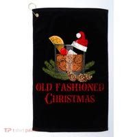 Whiskey Old Fashioned Christmas Funny Bourbon Cocktail Meaningful Gift Golf Towel thumb 0
