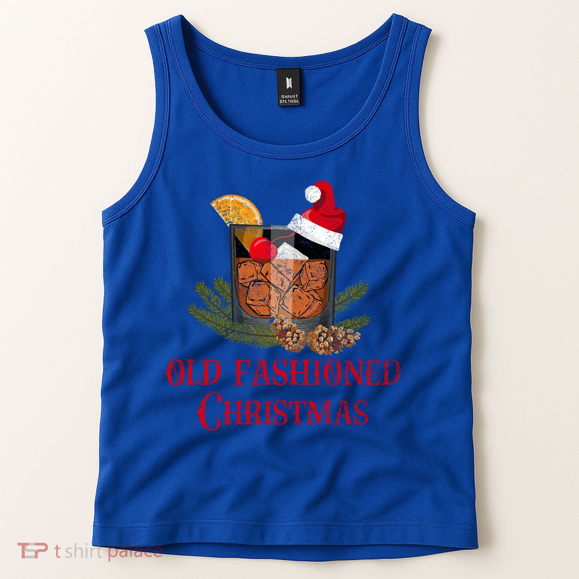 Whiskey Old Fashioned Christmas Funny Bourbon Cocktail Meaningful Gift Tank Top