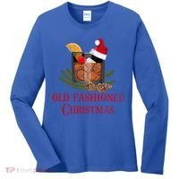 Whiskey Old Fashioned Christmas Funny Bourbon Cocktail Meaningful Gift Women's Long Sleeve Shirt thumb 0