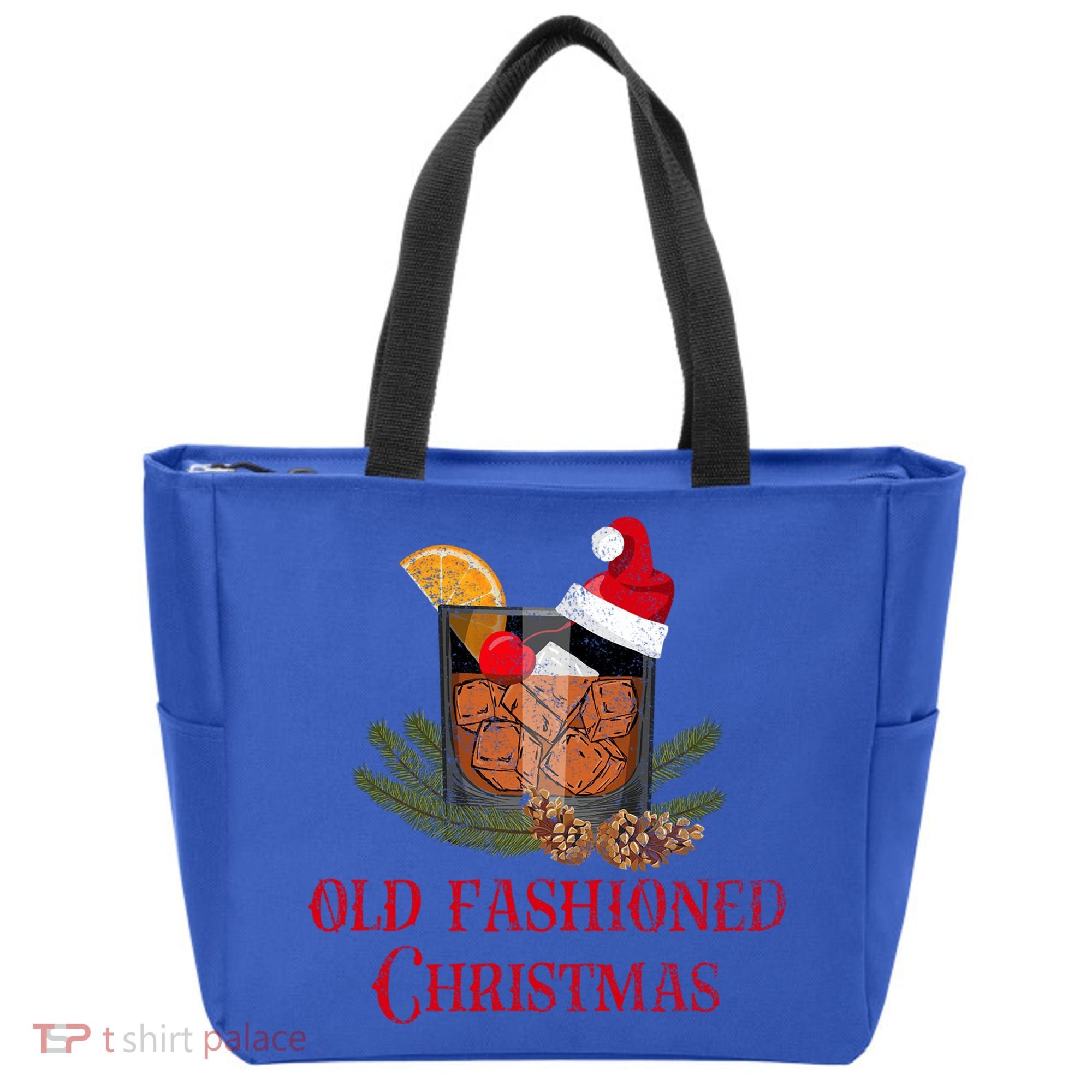 Whiskey Old Fashioned Christmas Funny Bourbon Cocktail Meaningful Gift Tote Bag