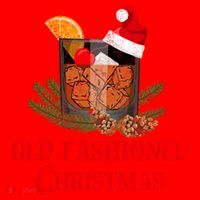 Whiskey Old Fashioned Christmas Funny Bourbon Cocktail Meaningful Gift Santa Hat thumb 1