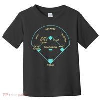 Who's on First Funny Baseball Positions Names Toddler T-Shirt thumb 0