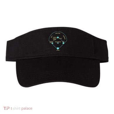 Who's on First Funny Baseball Positions Names Visor