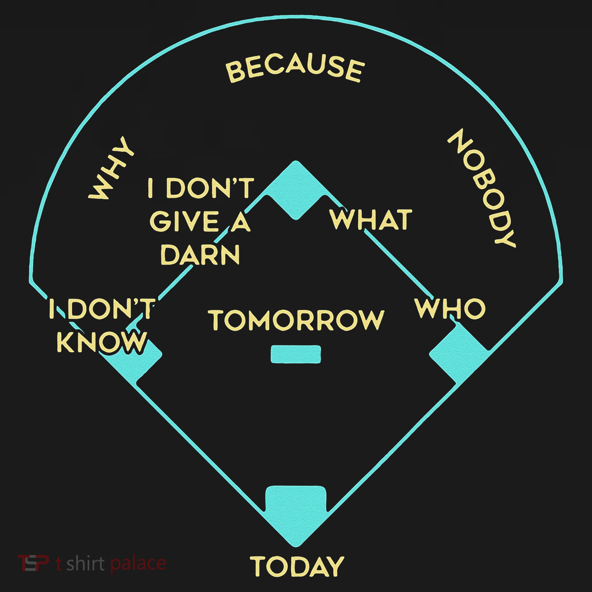 Who's on First Funny Baseball Positions Names Women's Long Sleeve Shirt