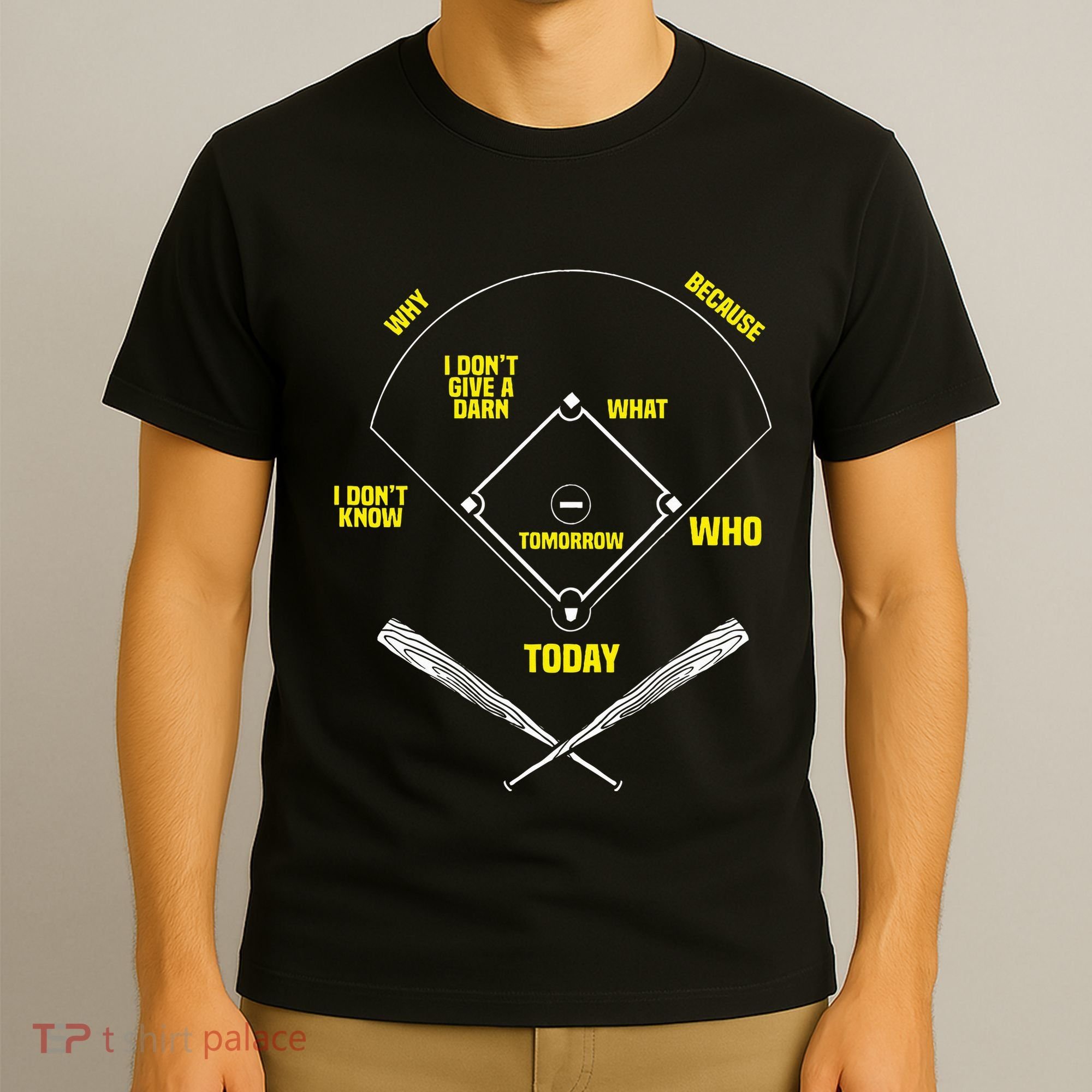 WhoS On First Funny Baseball Positions Names T-Shirt