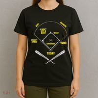 WhoS On First Funny Baseball Positions Names T-Shirt thumb 4