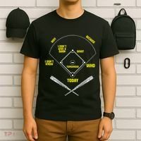 WhoS On First Funny Baseball Positions Names T-Shirt thumb 6