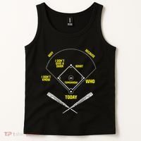 WhoS On First Funny Baseball Positions Names Tank Top thumb 2