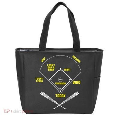 WhoS On First Funny Baseball Positions Names Tote Bag