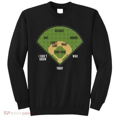 Whos On First Baseball For A Whos On First Baseball Fan Sweatshirt