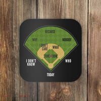 Whos On First Baseball For A Whos On First Baseball Fan Coaster thumb 0