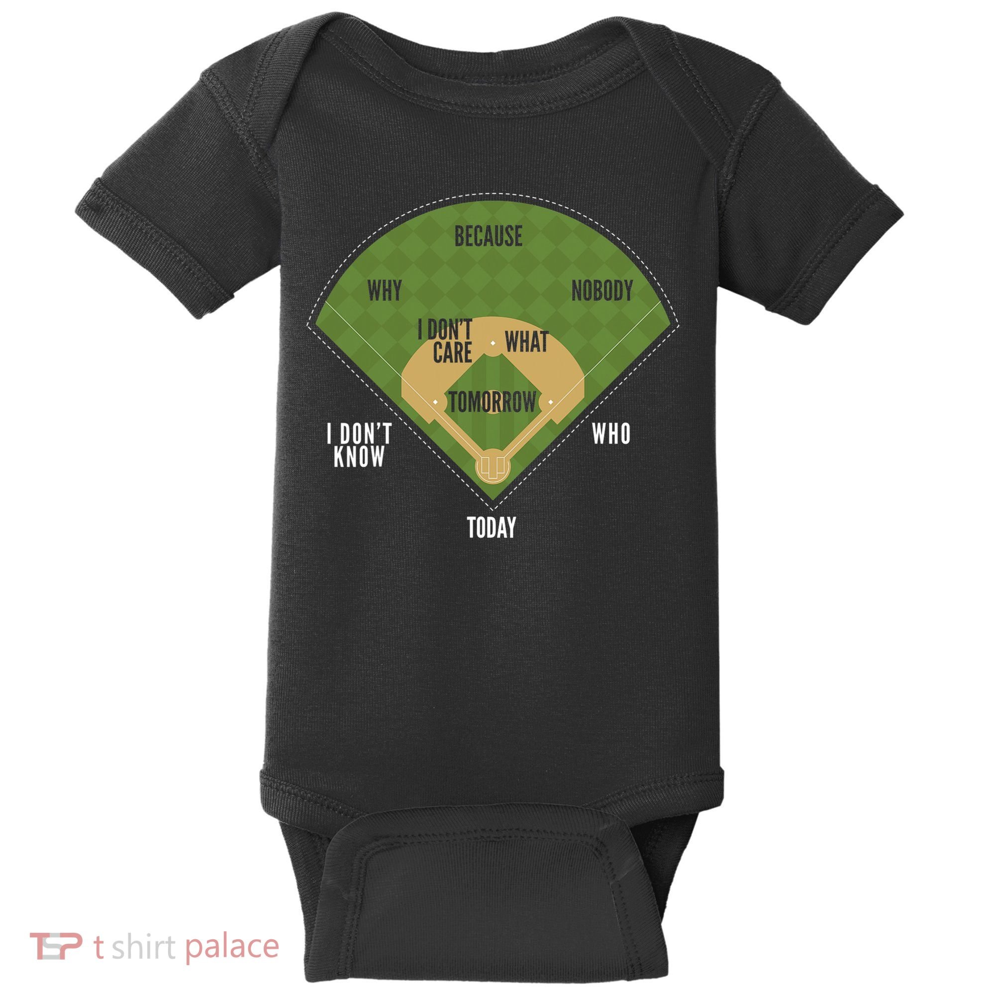 Whos On First Baseball For A Whos On First Baseball Fan Baby Bodysuit