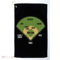 Whos On First Baseball For A Whos On First Baseball Fan Golf Towel thumb 0