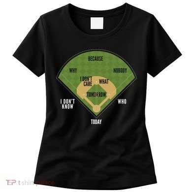Whos On First Baseball For A Whos On First Baseball Fan Women's T-Shirt