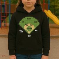 Whos On First Baseball For A Whos On First Baseball Fan Kids Hoodie thumb 3