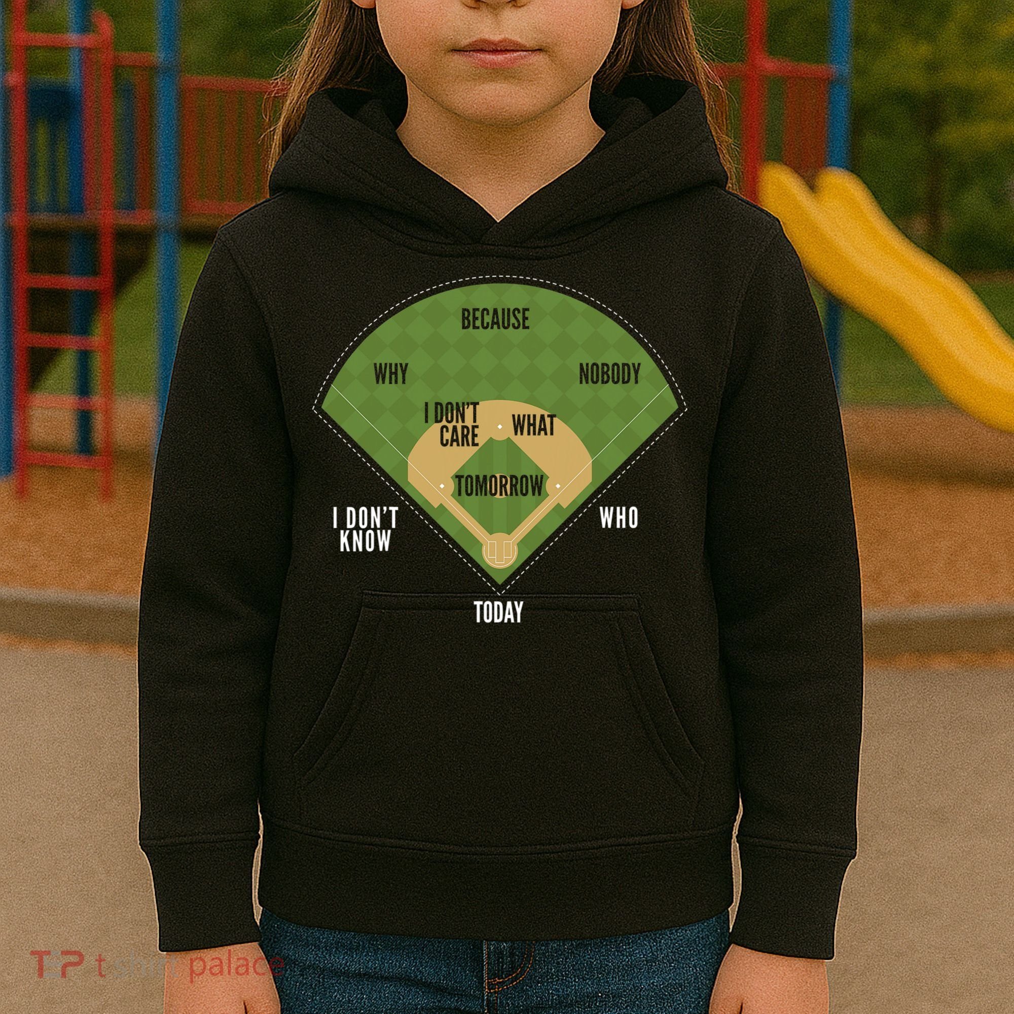 Whos On First Baseball For A Whos On First Baseball Fan Kids Hoodie