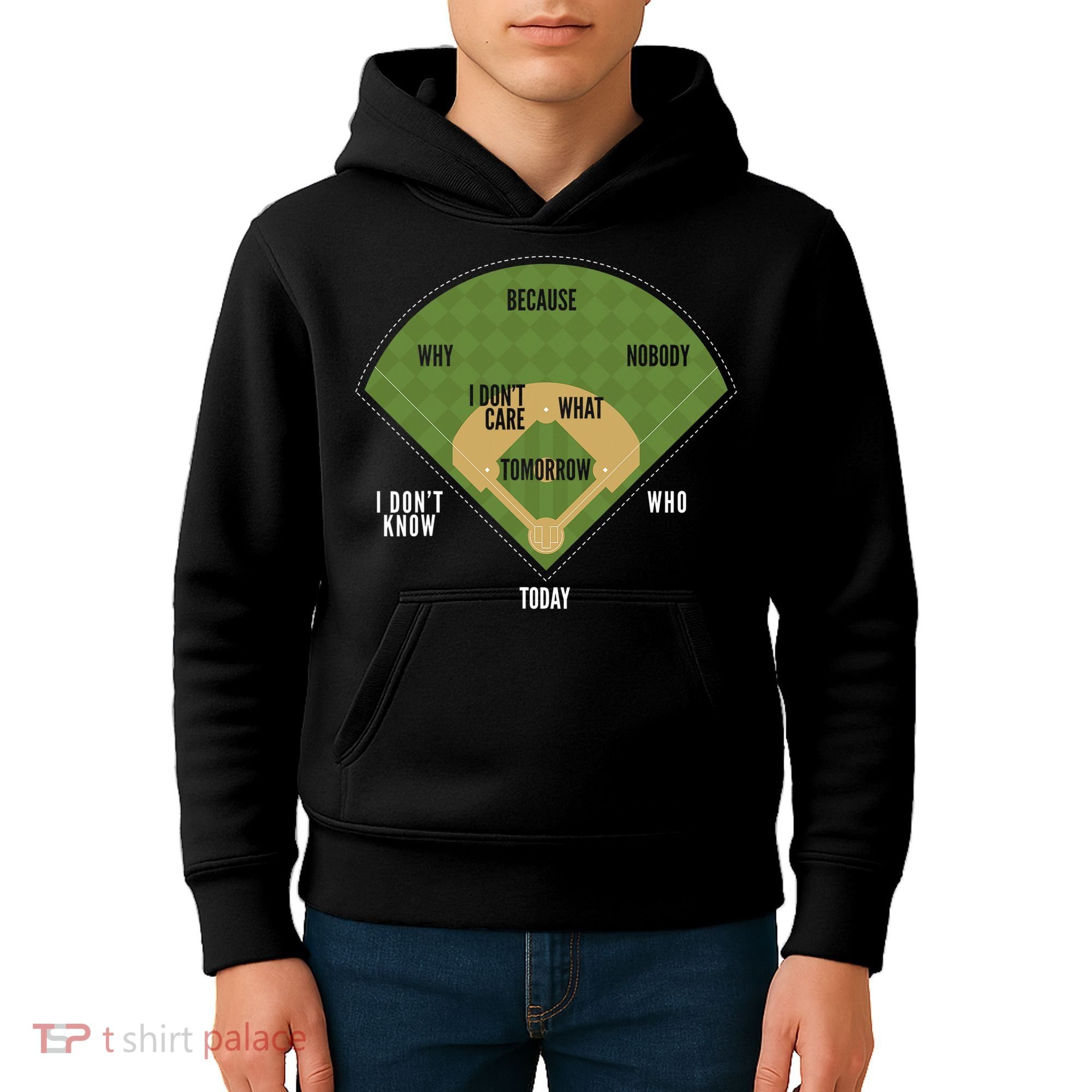 Whos On First Baseball For A Whos On First Baseball Fan Kids Hoodie