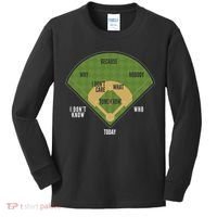 Whos On First Baseball For A Whos On First Baseball Fan Kids Long Sleeve Shirt thumb 0