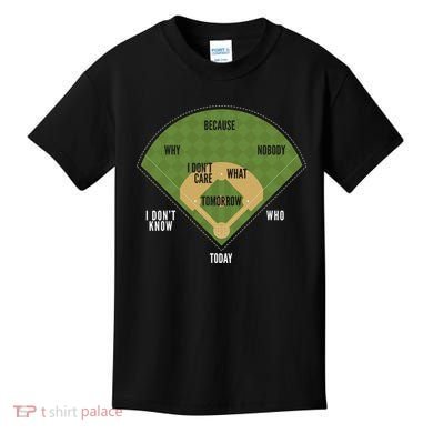 Whos On First Baseball For A Whos On First Baseball Fan Kids T-Shirt