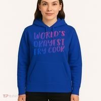 Worlds Okayest Fry Cook Funny Chef Restaurant Gift Hoodie thumb 5