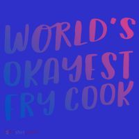 Worlds Okayest Fry Cook Funny Chef Restaurant Gift Visor thumb 3