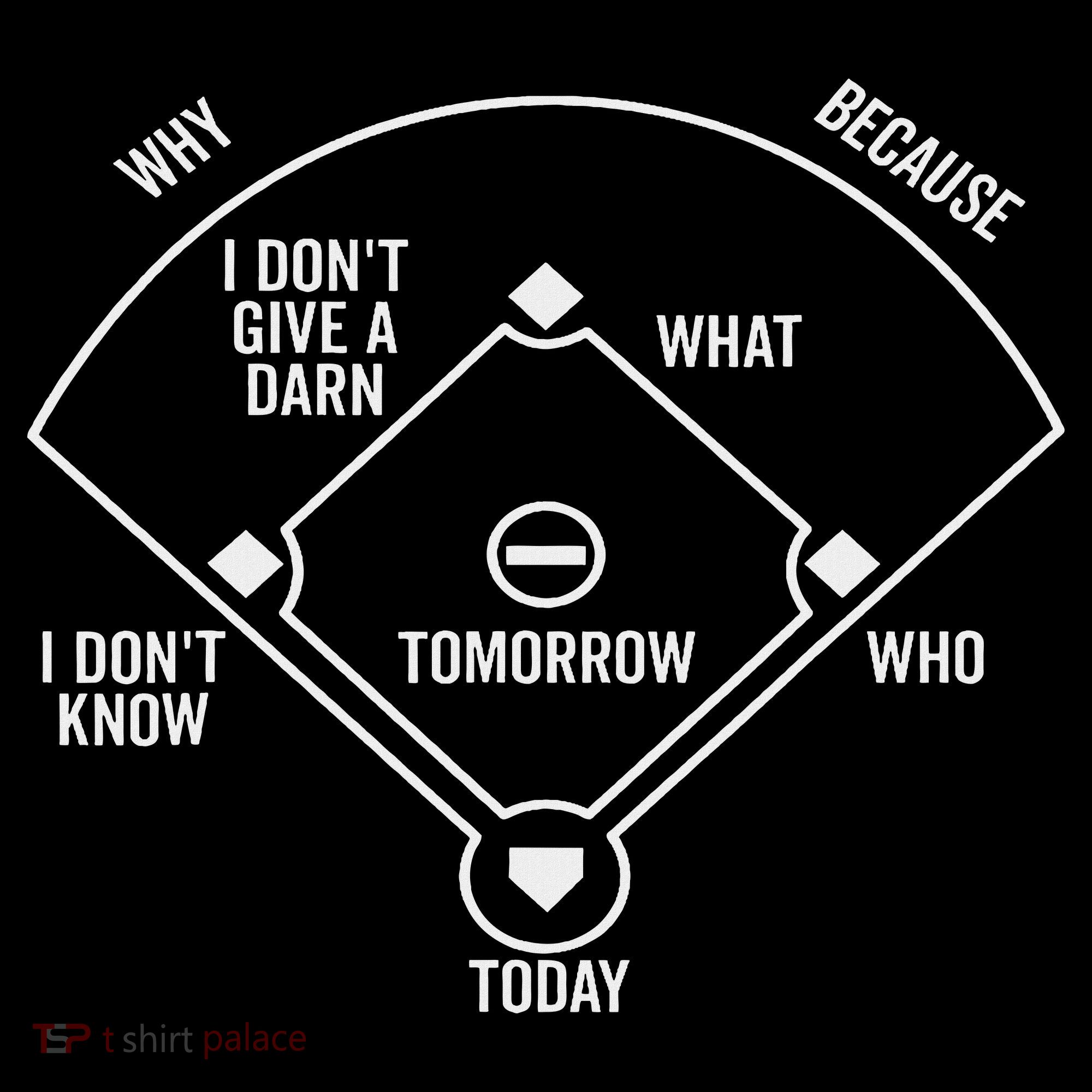 Who's On First Funny Baseball Positions Names Dark Sweatshirt