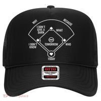 Who's On First Funny Baseball Positions Names Dark Hat thumb 0