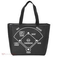 Who's On First Funny Baseball Positions Names Dark Tote Bag thumb 0