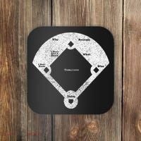 Who's On First Baseball Funny Baseball Mom Coaster thumb 0