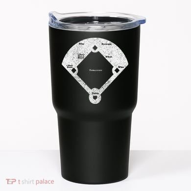 Who's On First Baseball Funny Baseball Mom Tumbler