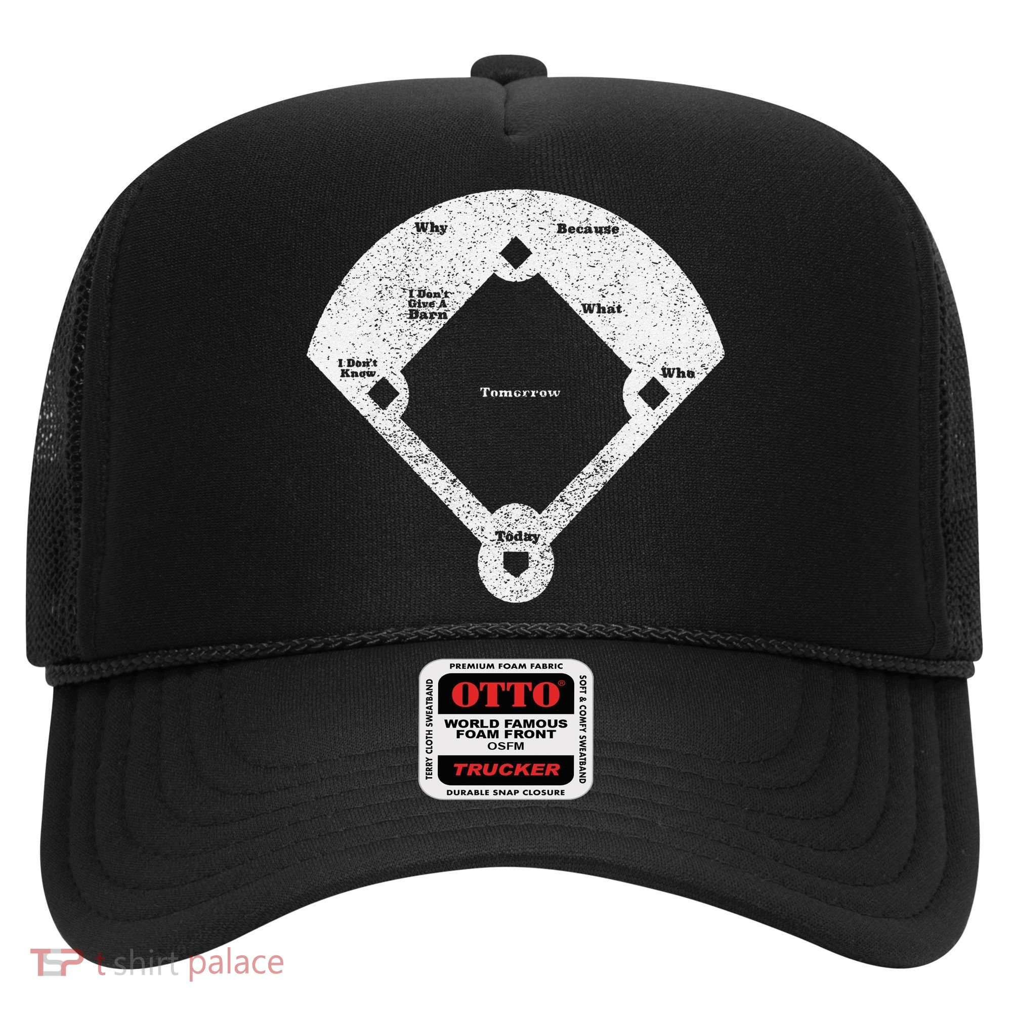 Who's On First Baseball Funny Baseball Mom Hat