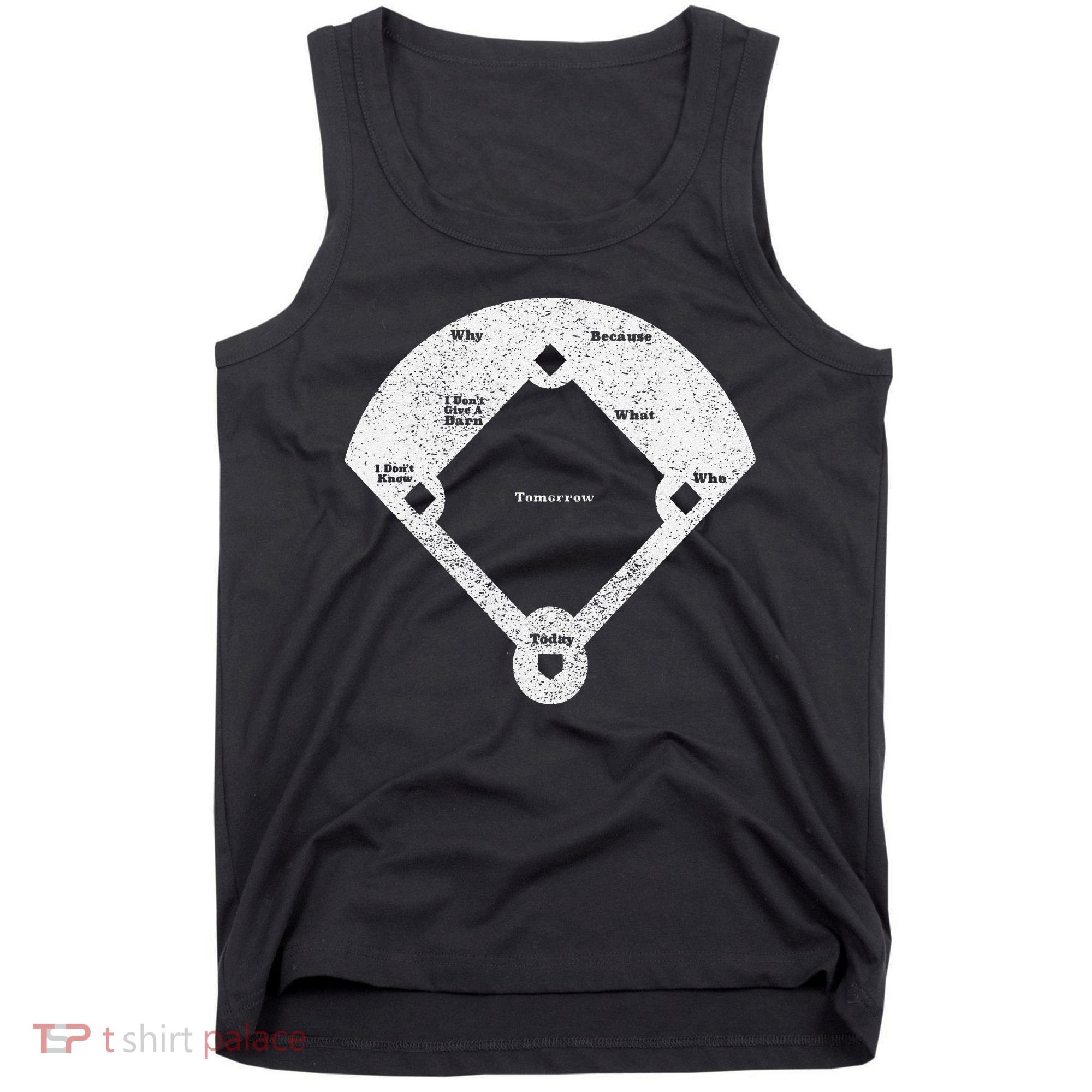 Who's On First Baseball Funny Baseball Mom Tank Top
