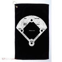 Who's On First Baseball Funny Baseball Mom Golf Towel thumb 0