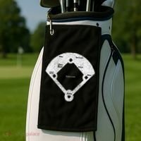 Who's On First Baseball Funny Baseball Mom Golf Towel thumb 2