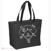 Who's on First Baseball Positions Names Dark Tote Bag thumb 2