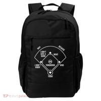 Who's on First Funny Baseball Positions Names Dark Backpack thumb 0
