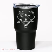 Who's on First Funny Baseball Positions Names Dark Tumbler thumb 0