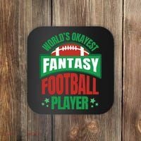 World's Okayest Fantasy Football Player Coaster thumb 0