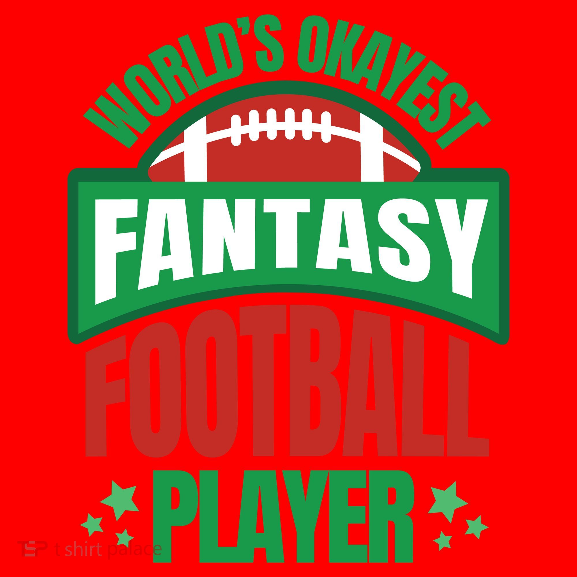 World's Okayest Fantasy Football Player Santa Hat