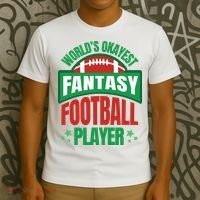 World's Okayest Fantasy Football Player T-Shirt thumb 3