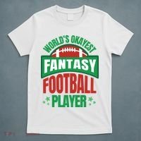 World's Okayest Fantasy Football Player T-Shirt thumb 5