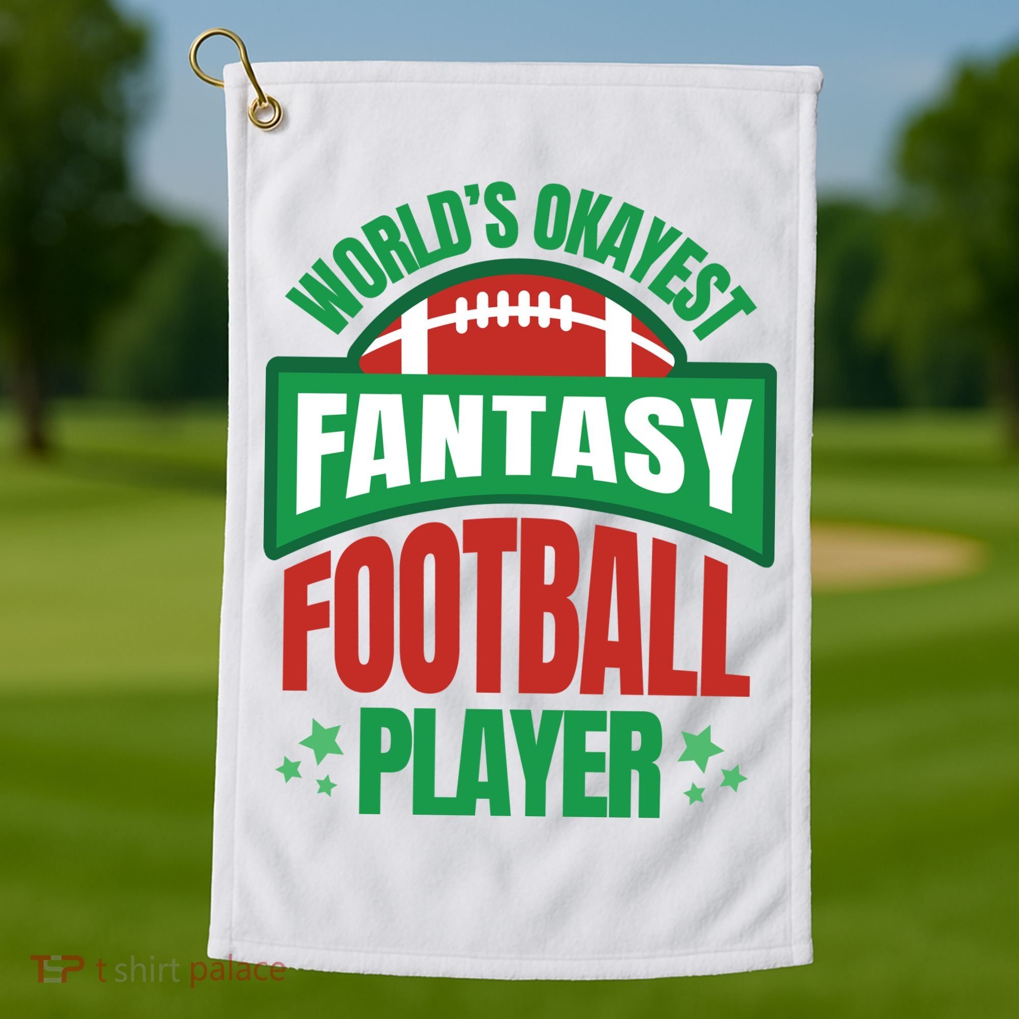 World's Okayest Fantasy Football Player Golf Towel