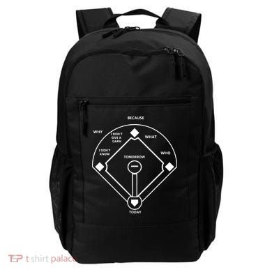 Whos On First Baseball Love Funny Classic Backpack