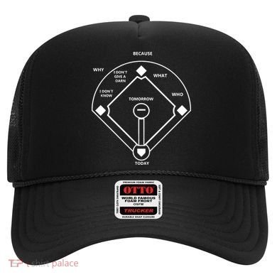 Whos On First Baseball Love Funny Classic Hat